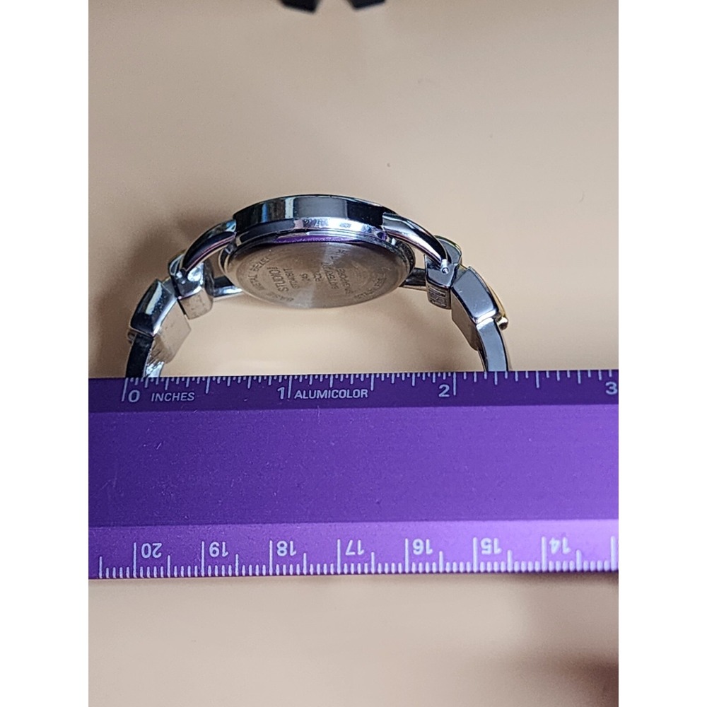 STUDIO Gold & Silver Tone Cuff Watch Adjustable Very Comfortable FREE $HIPPING!! - Picture 8 of 8